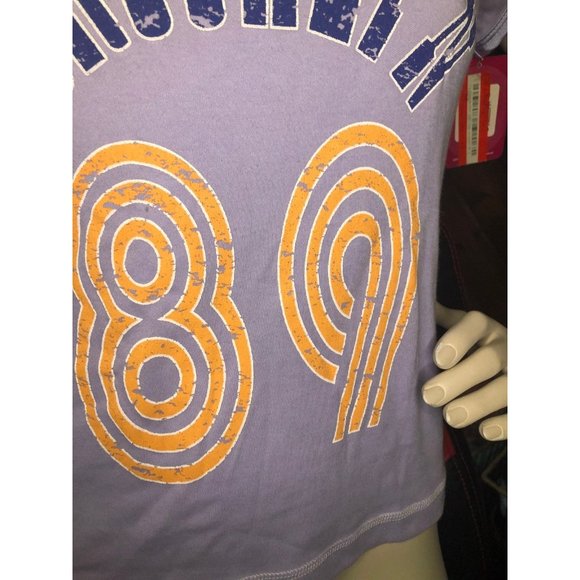 Y2K NWT Brooklyn 89 Purple mesh top tshirt - Picture 3 of 10